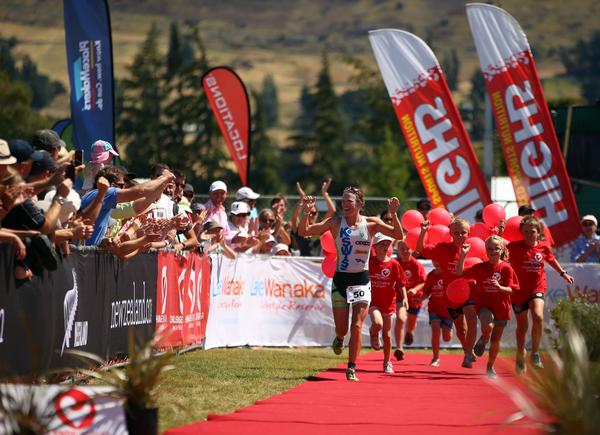 Gina Crawford winning Challenge Wanaka 2013 